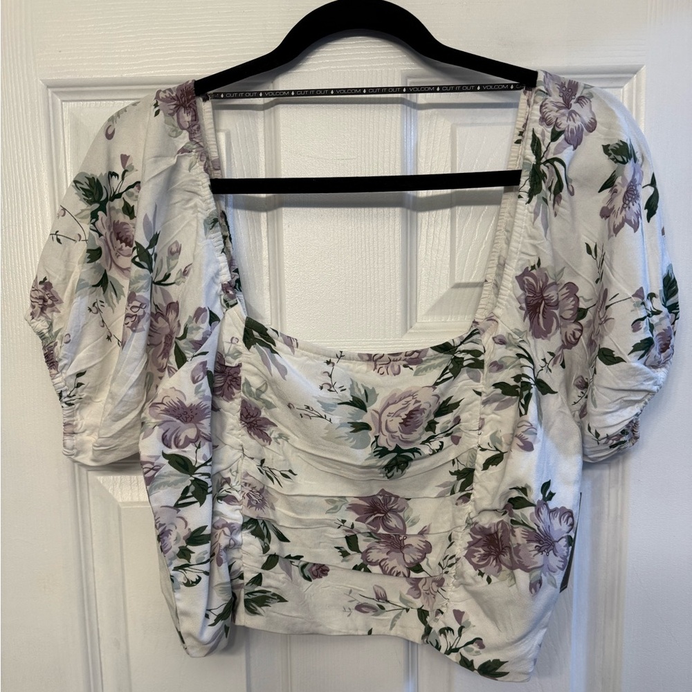 Volcom Floral Crop Top